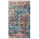 preview thumbnail 38 of 48, SAFAVIEH Vintage Distressed Boho Persian Bihter Oriental Polyester Rug with Fringe 4' x 6' - Turquoise/Multi - Rectangle
