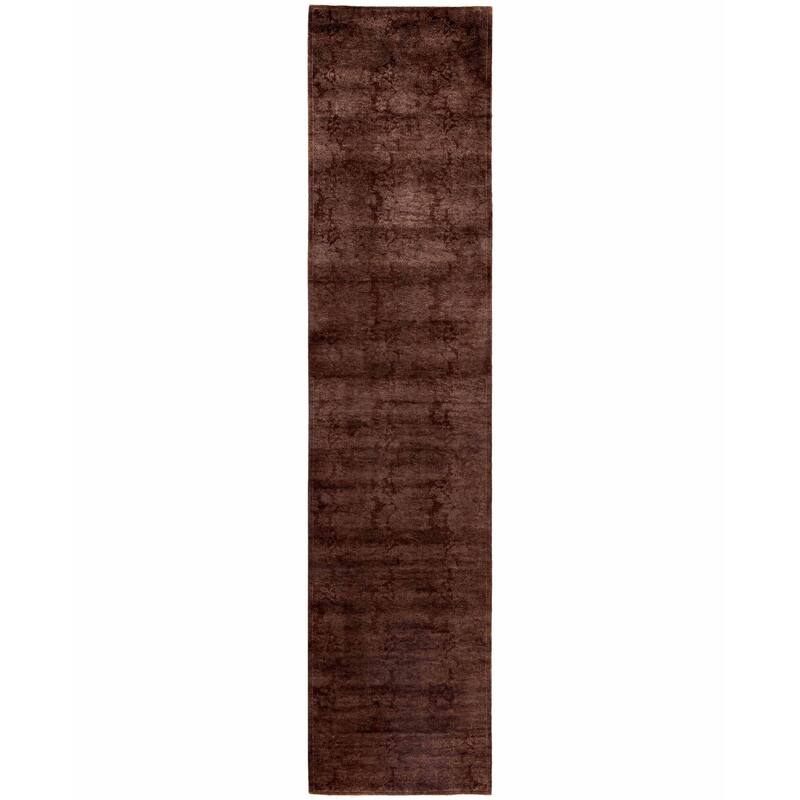 Overdyed One-of-a-Kind Hand-Knotted Runner Rug - Brown - 2' 8" x 11' 9"