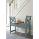 preview thumbnail 11 of 9, Heron Ridge Casual Vintage Storage Accent Bench