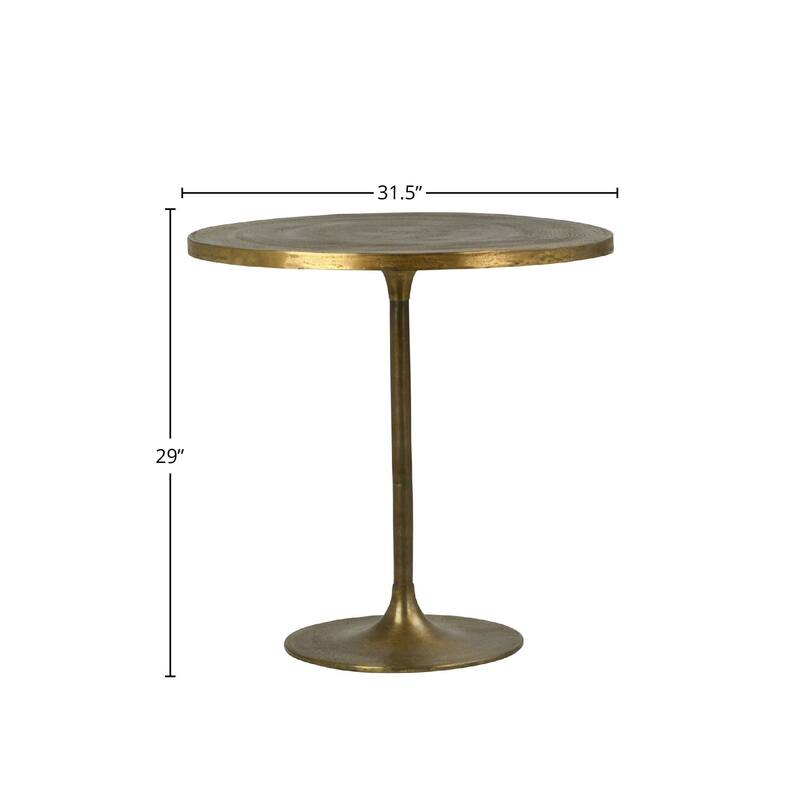 Huron 29" Tall Bistro Table, Gold