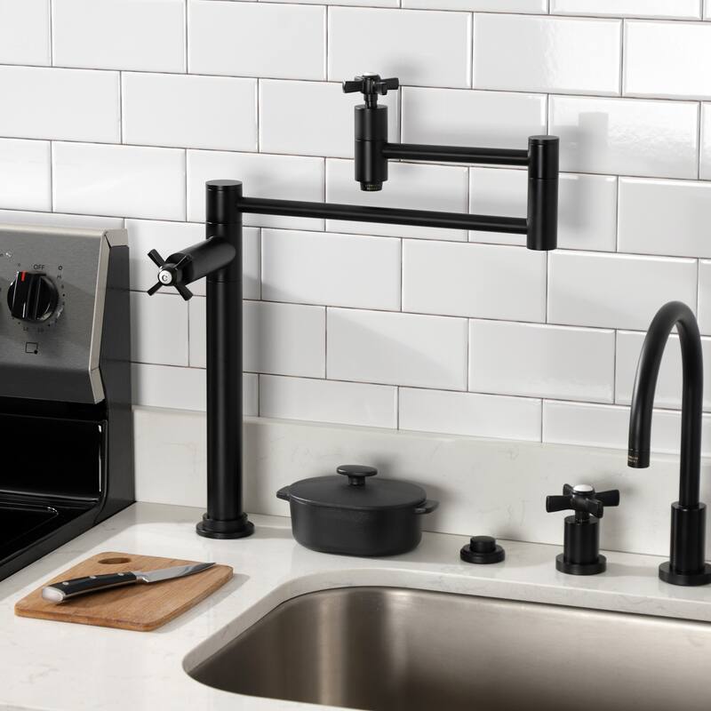 Millennium Two-Handle 1-Hole Deck Mount Pot Filler Faucet