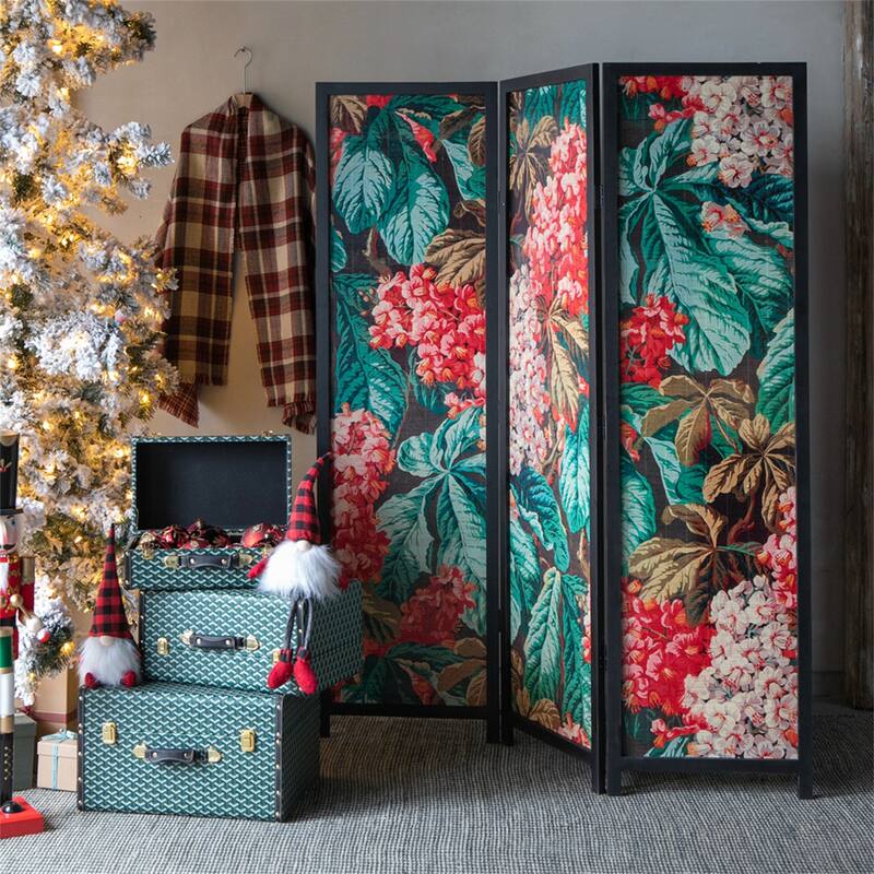 3 Panel Room Divider Privacy Screen - Multi