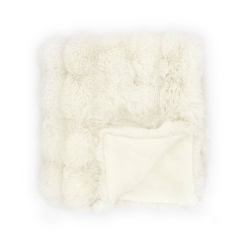 The Mood Choppy Textured FauxFur Throw