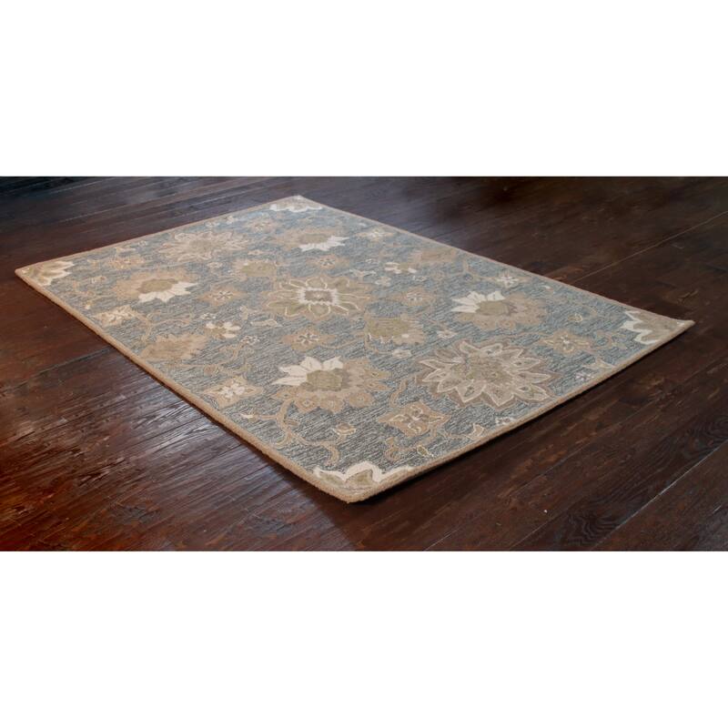 Bashian Neely Teal Transitional Area Rug