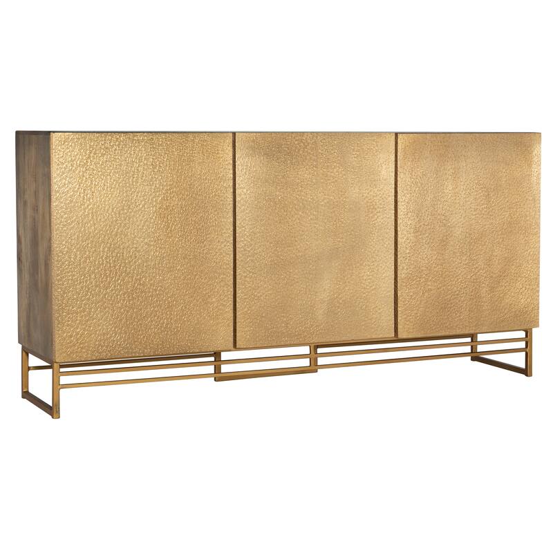 69in Entertainment Center II - 69"W x 34"H x 16"D - 69"W x 34"H x 16"D - Gold
