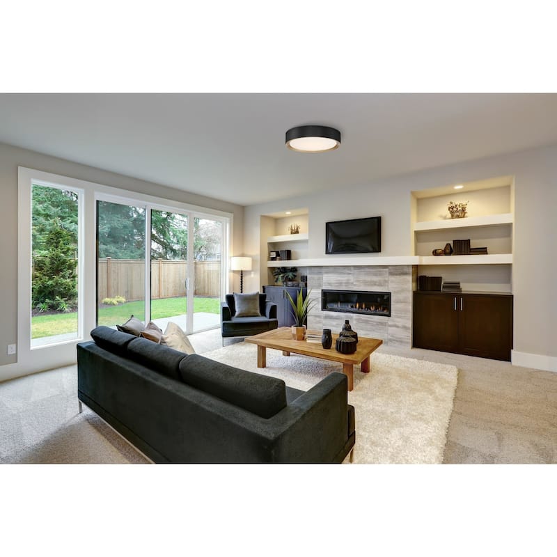 Access Lighting 49970LEDDCS Malaga 16" Wide LED Flush Mount Ceiling