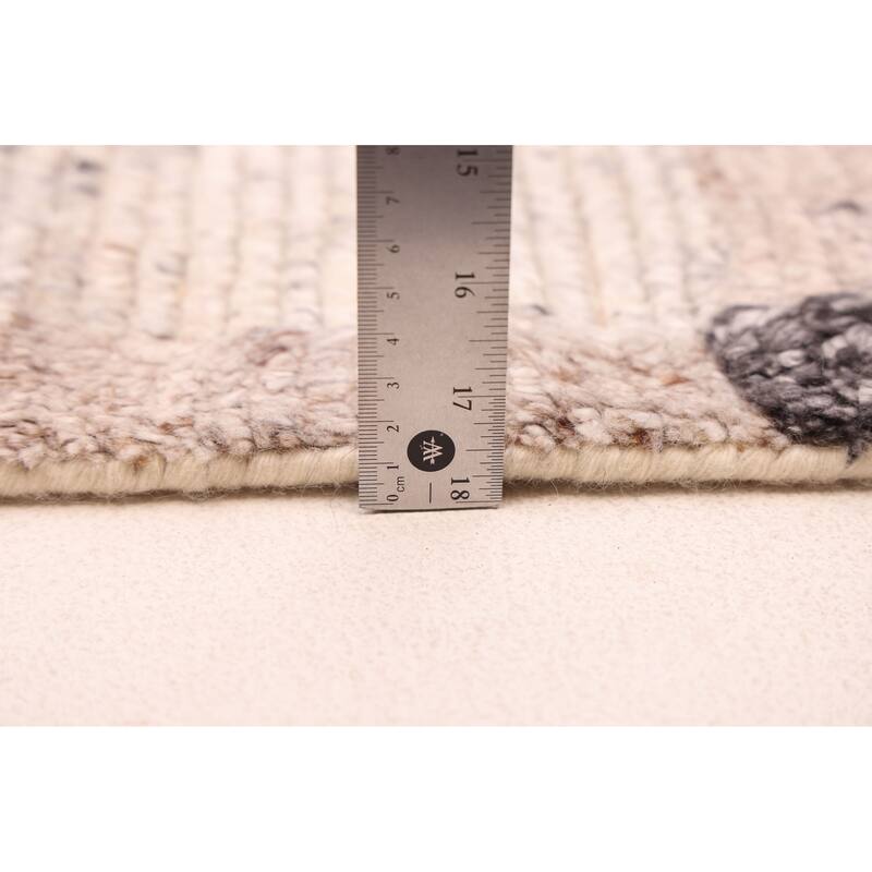 ECARPETGALLERY Hand-knotted Tangier Beige, Tan Wool Rug - 5'4 x 7'7