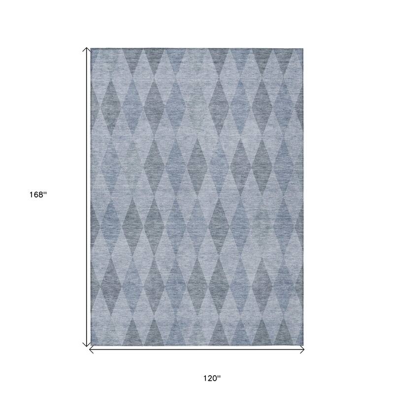 Altolo Modern Geometric Weather Resistant Blended Style Outdoor Rug