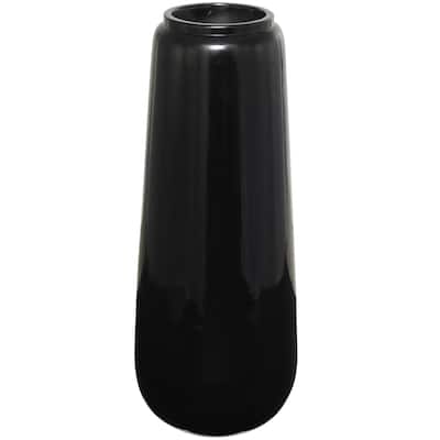 Resin Tall Floor Decorative Vase - Black - Roche River Decor