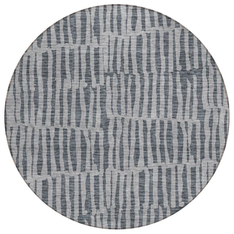Machine Washable Indoor/ Outdoor Chantille Modern Geo Rug