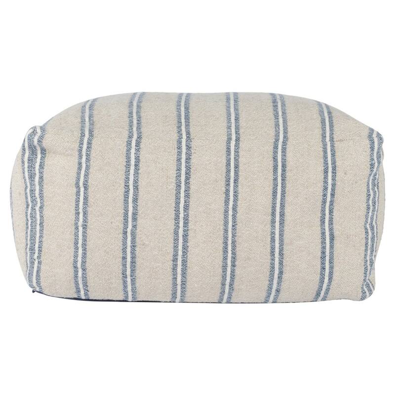 Demi 24" Wide Square Natural Pouf By Kosas Home