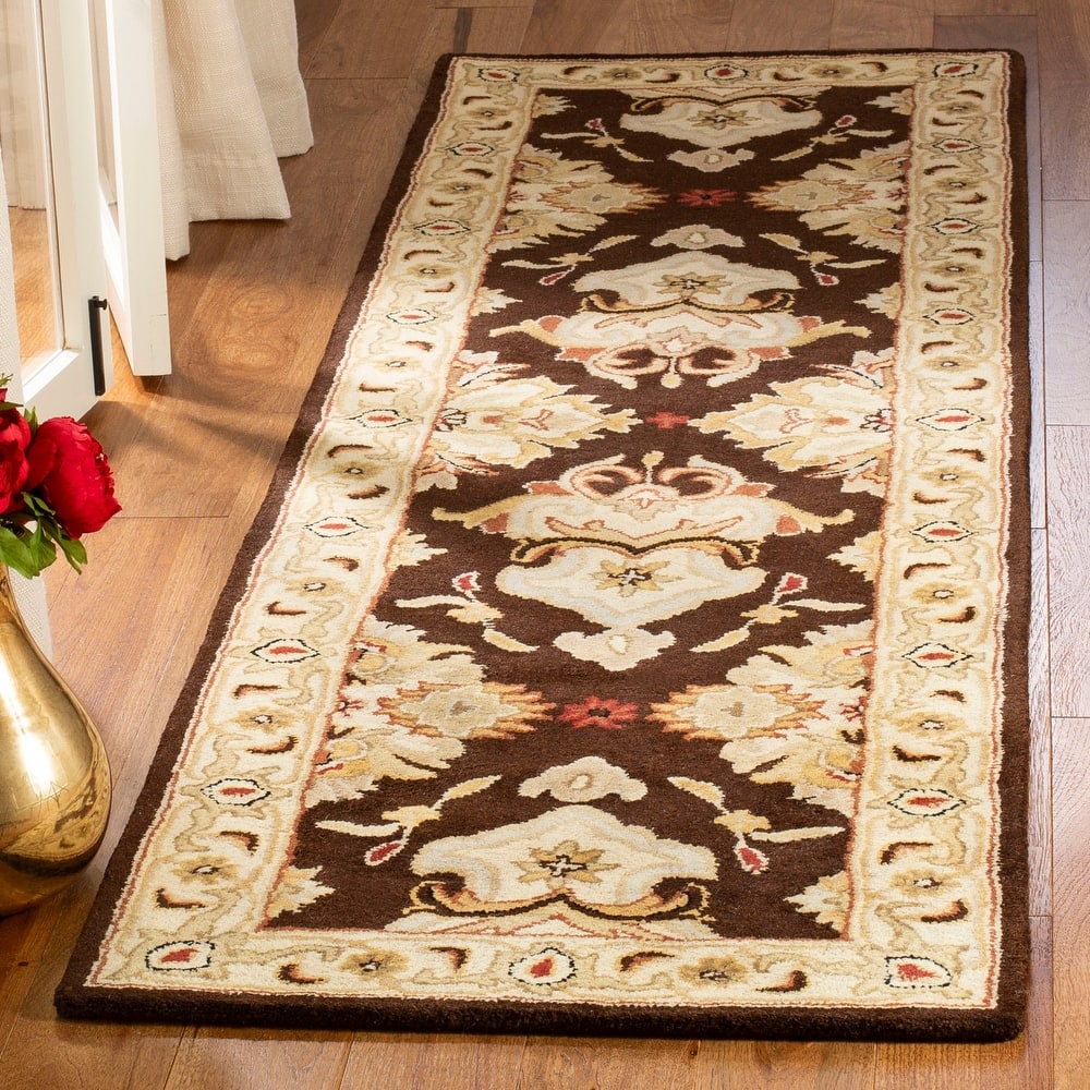 SAFAVIEH Handmade Heritage Ogee Dot Traditional Oriental Wool Rug