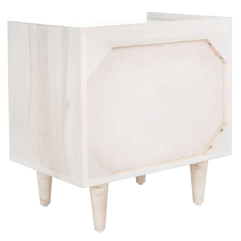 SAFAVIEH Alivia Parquet 1-Drawer 1-Shelf Nightstand