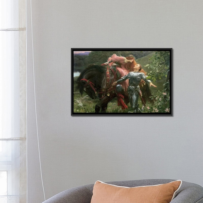 iCanvas "La Belle Dame Sans Merci, exh.1902 " by Sir Frank Dicksee Framed Canvas Print