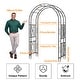preview thumbnail 9 of 9, Heavy Duty Metal Garden Large Arch Arbor Trellis Wedding Ceremony Frame