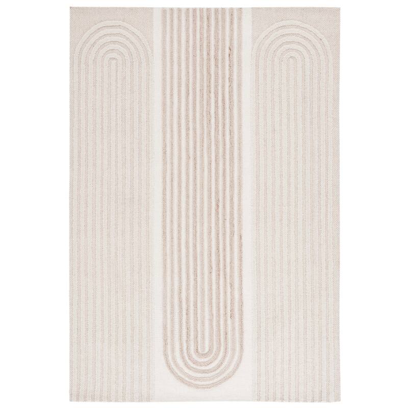 SAFAVIEH Handmade Southampton Elizabet Casual Rug - 6' Square - Ivory/Beige