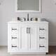 Option White / White Quartz Top / Matte Black Hardware