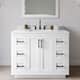 Option White / White Quartz Top / Matte Black Hardware