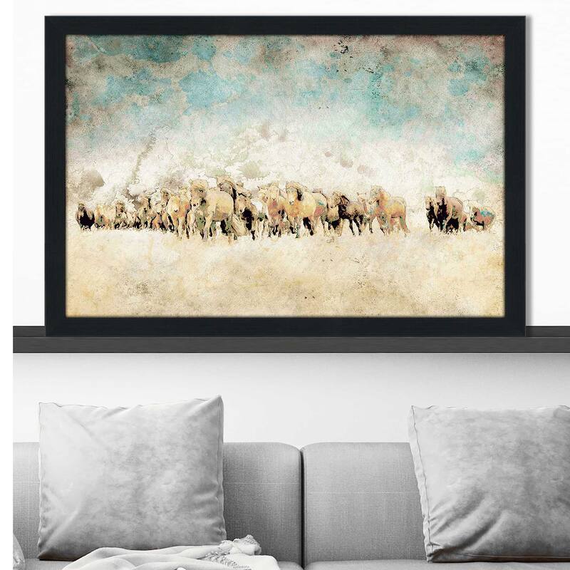 "Roaming Horses (Horizontal)" Print on Acrylic