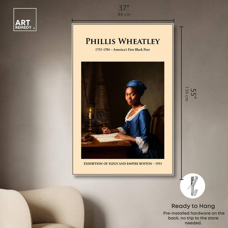 America's First Black Poet Canvas by Art Remedy