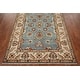 Light Blue Oushak Oriental Accent Rug Handmade Wool Carpet - 4'1