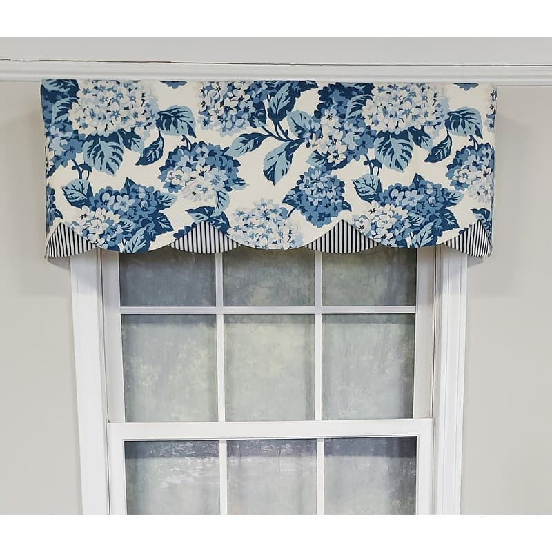 RLF Home Design Summerwind Petticoat Window Valance - Blue