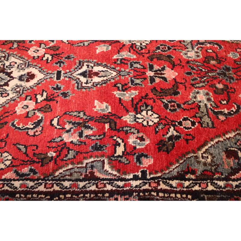 ECARPETGALLERY Hand-knotted Andelz Red Wool Rug - 2'8 x 11'6