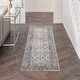 preview thumbnail 32 of 33, Malta Classic Bordered Geometric Medallion Area Rug 2' 2" x 7' 7" - Ivory/Blue - Runner