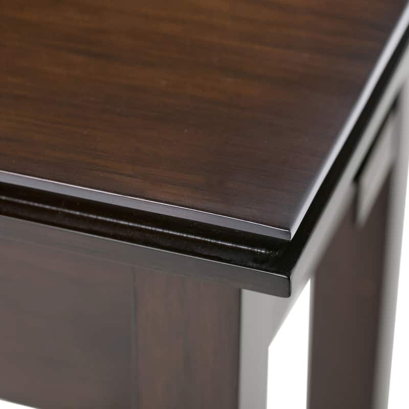 WYNDENHALL Stratford SOLID WOOD 14 inch Wide Rectangle Transitional Narrow Side Table - 14"W x 24" D x 20" H
