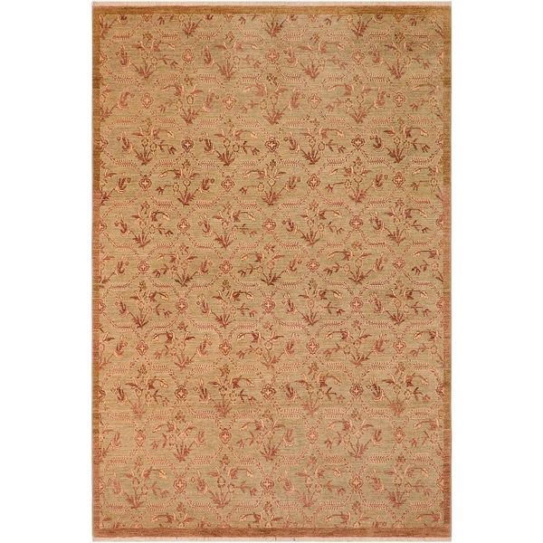 Shabby Chic Ziegler Mavis Hand Knotted Area Rug -8'0" x 9'10" - 8 ft. 0 in. X 9 ft. 10 in.. Opens flyout.