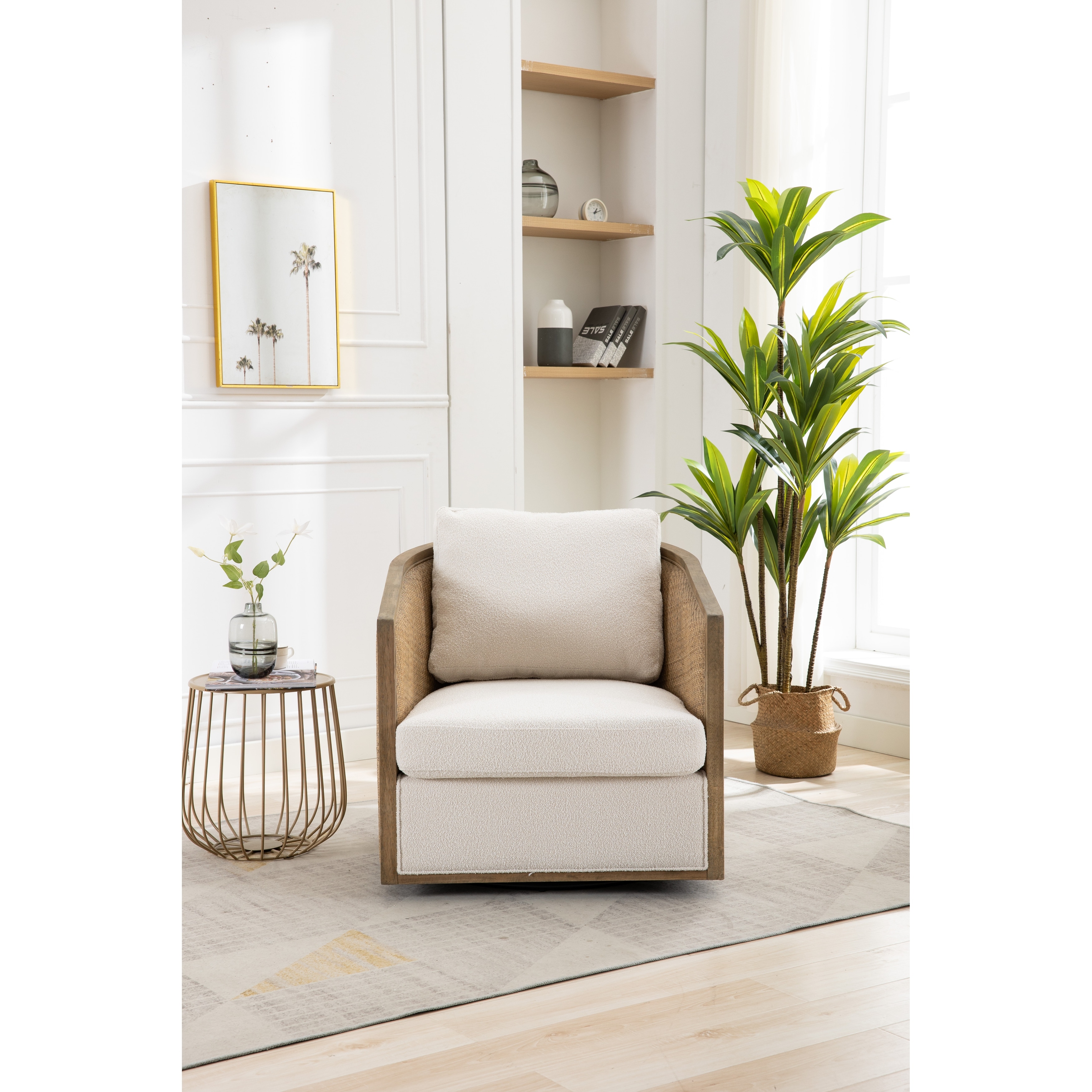 Wicker barrel sales chair sale