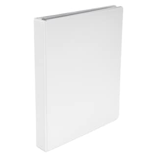 shop school smart polypropylene round ring binder 1 inch white