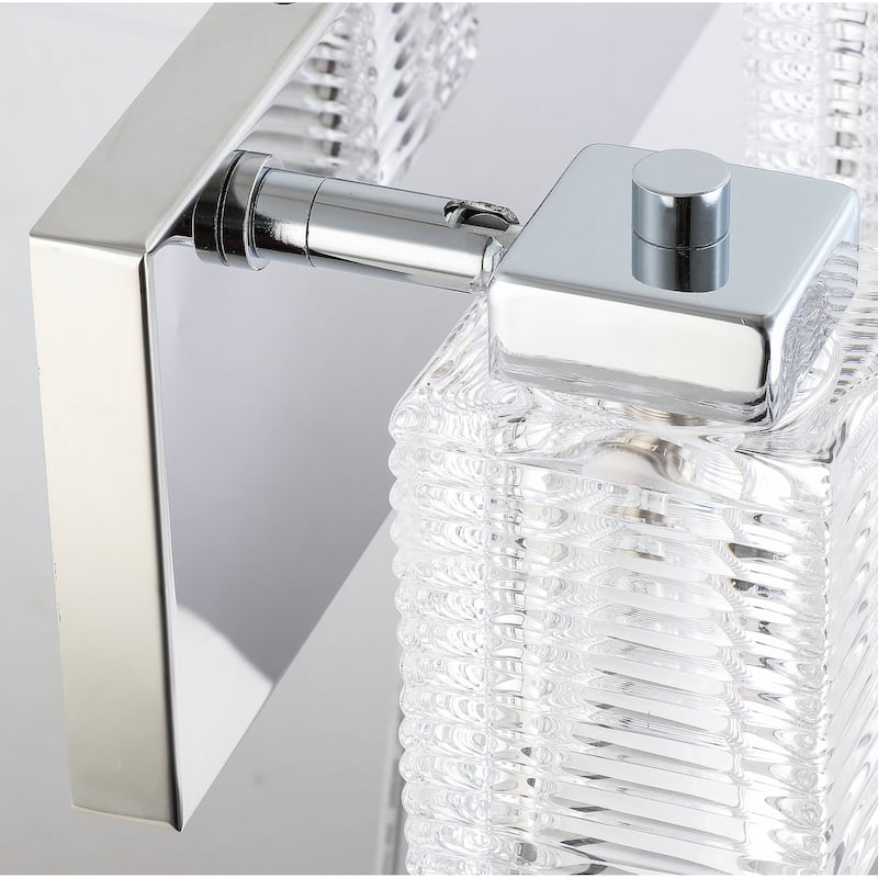 4 Lights Glass Vanity Wall Sconce For Bathroom