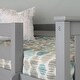 preview thumbnail 18 of 27, Max and Lily L Shaped Twin over Twin Bunk Bed with Bookcase