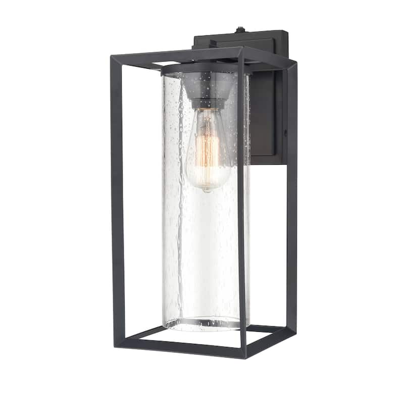 Millennium Lighting Wheatland 1 Light Outdoor Wall Sconce in Powder Coat Black