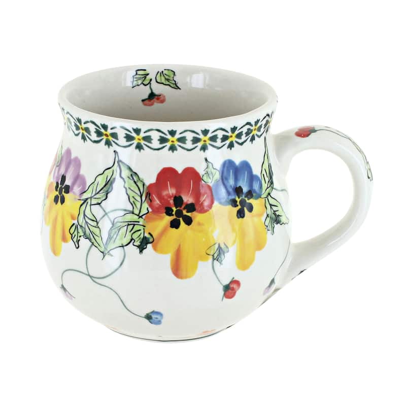 Blue Rose Polish Pottery 118 Millena Bubble Mug