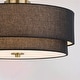 preview thumbnail 3 of 8, Vaxcel Lighting C0308 4 Light 21" Wide Flush Mount Drum Ceiling