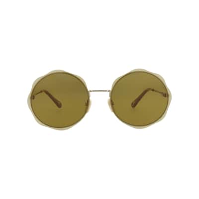 Chloé Round-Frame Metal Sunglasses - NS
