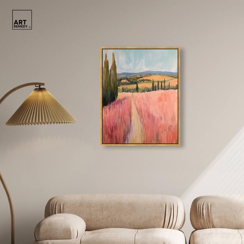 Cypress Path Canvas by Art Remedy