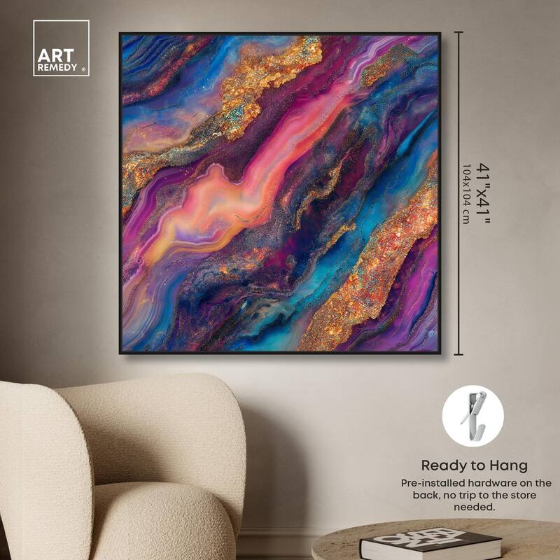 Glittering Spectrum III Canvas by Art Remedy