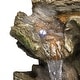 preview thumbnail 10 of 43, Alpine Corporation Outdoor Multi-Tier Rainforest Rock Waterfall Fountain with LED Lights