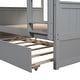 preview thumbnail 23 of 48, Built-in Design Full Over Full Bunk Bed with Twin Size Trundle