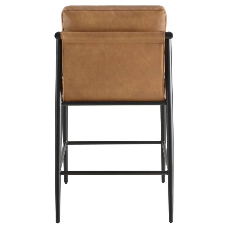 Chris Modern Counter Stools Set with Metal & Wood - Set of 2