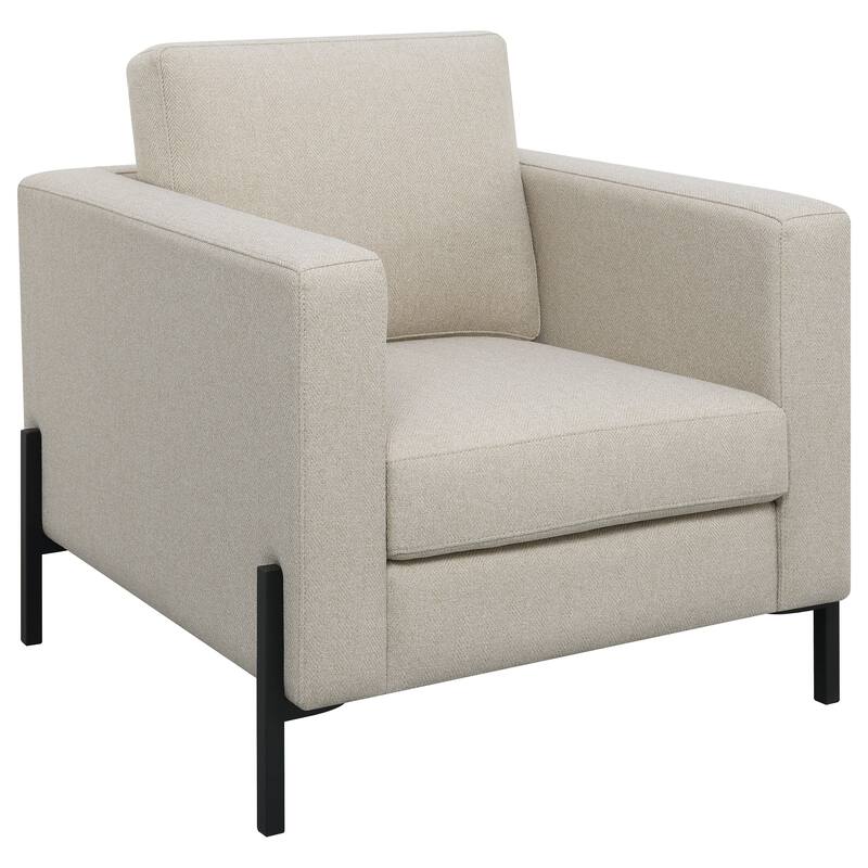 Tilly Transitional Upholstered Track Arms Sofa Set