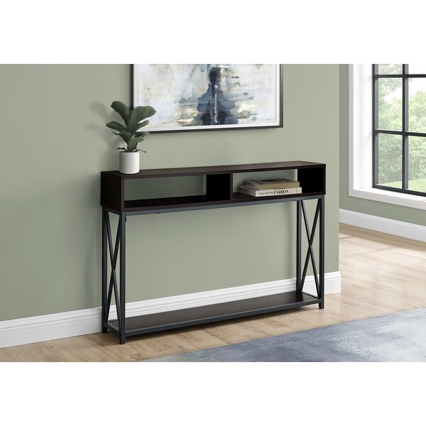 Monarch Espresso Finish Console Accent Table Overstock 32241054