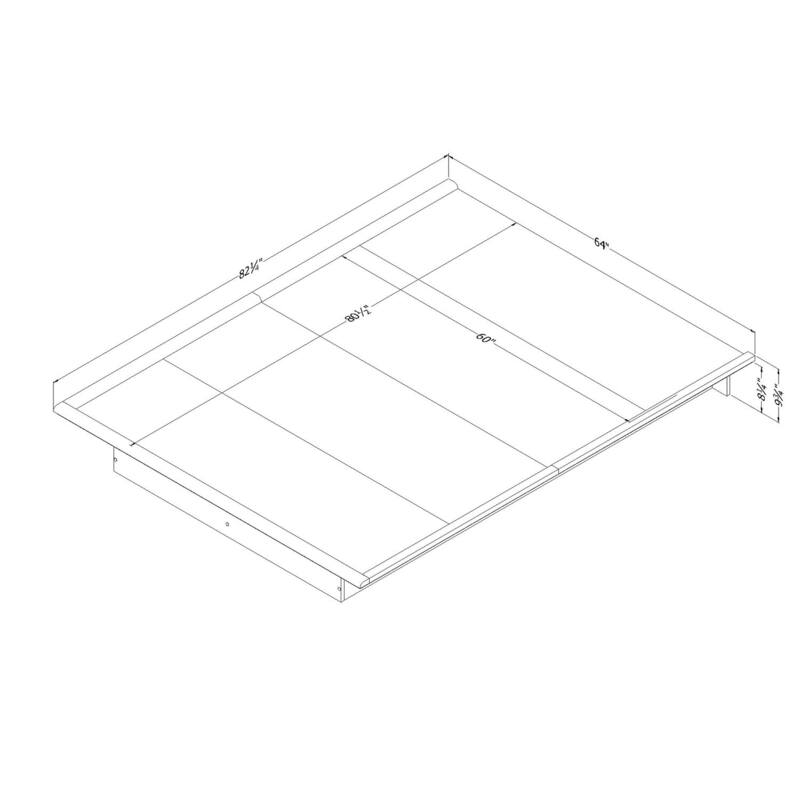 Full Size Platform Bed - Modern Simple Design - Home Imports Emporium