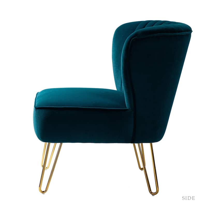 Barto Upholstered Side Chair with Tufted Back Set of 2 by HULALA HOME