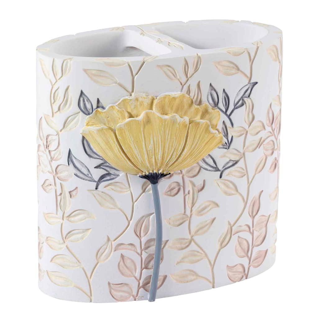 Avanti Linens Marielle Toothbrush Holder - Yellow - Toothbrush Holder