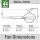 preview thumbnail 25 of 32, Hunter 44" WiFi Radeon Ceiling Fan with LED Light Kit and Wall Control - SMART FAN!