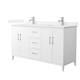 Option White / White Quartz Top / Brushed Nickel Hardware